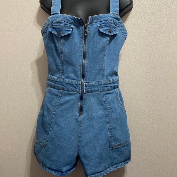 Derek Heart Dresses & Skirts - Denim overall romper